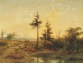 An extensive heath landscape - Cornelis Lieste