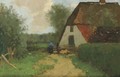 A farmer at work, The Veluwe - Cornelis Kuijpers