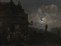 A fruit market in Rotterdam, at night - Jan Snellinck