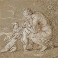 Venus suckling putti - Cornelis Galle