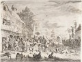 The large Village Fair - Cornelis Dusart