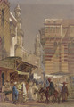 Market Day on the Mu'izz id-Din li-Lah, old Cairo - Amadeo Preziosi