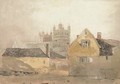 View of Exeter Cathedral - Cornelius Varley