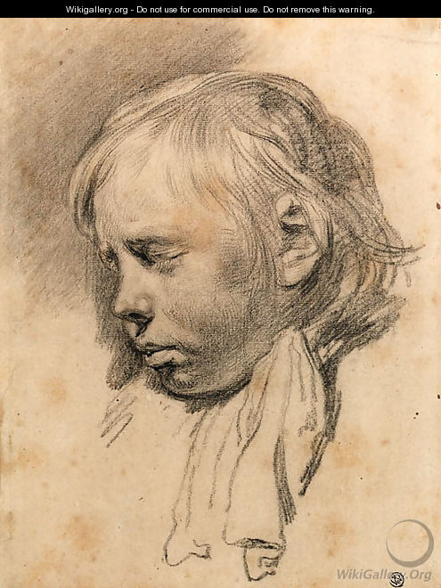 The Head of a Boy asleep - Cornelius de Visscher