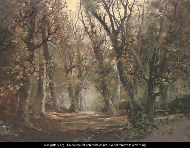 A wooded landscape - Continental School