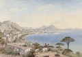 The Bay of Naples, Vesuvius behind - Continental School