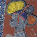 African female profile - Michel des Gobelins Corneille