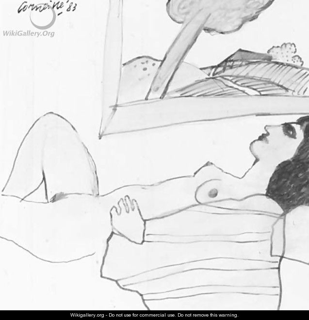 A reclining nude - Michel des Gobelins Corneille