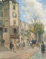 A busy street, early spring - Continental School