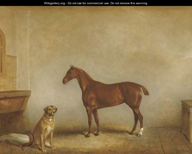 Bess and Polly in a stable - Claude L. Ferneley