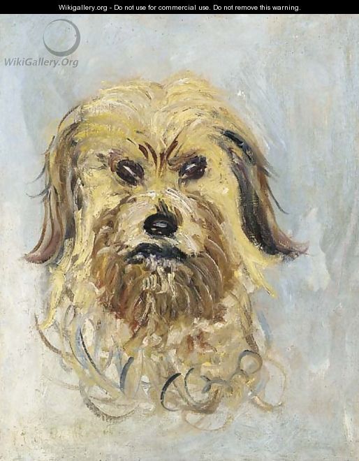 Tete de chien griffon, Follette - Claude Oscar Monet