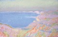 Sur la falaise pres de Dieppe, soleil couchant - Claude Oscar Monet