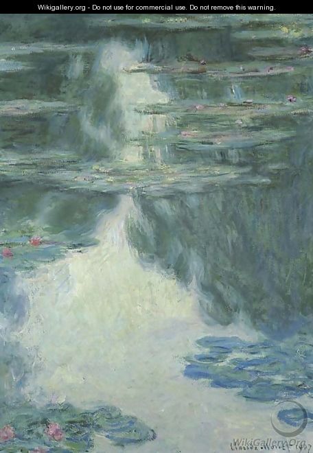 Nympheas, temps gris - Claude Oscar Monet