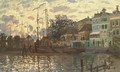 Le Dam AA  Zaandam, le soir - Claude Oscar Monet