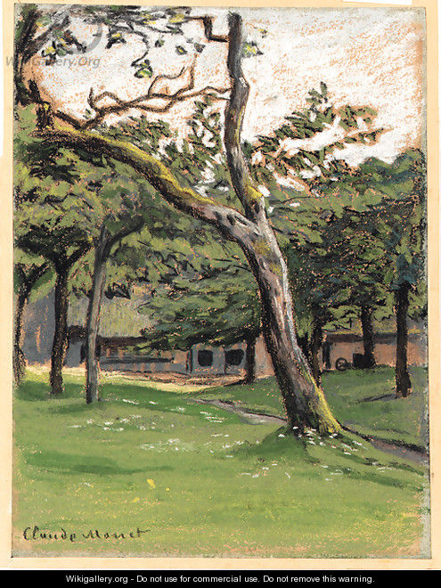 Ferme Normande sous les arbres - Claude Oscar Monet