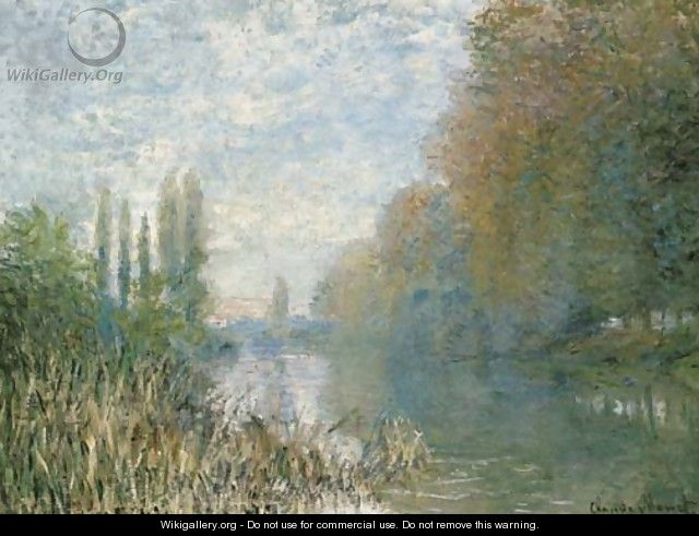 Bords de la Seine en automne - Claude Oscar Monet