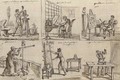 Studies of six artists and craftsmen - Claude Louis Desrais