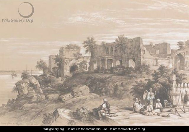 Ruins of a palace at Rajmahal, on the Ganges, near Patna - Colonel George Francis White