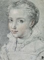 Portrait of a young girl in Renaissance dress - (after) Ubaldo Gandolfi