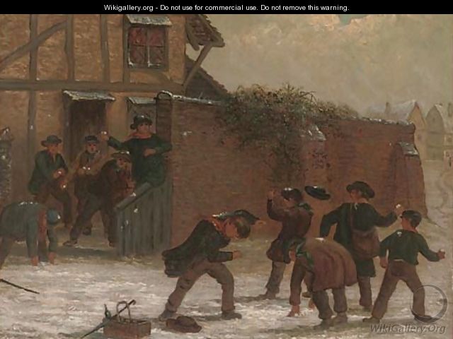 The snowball fight - (after) Thomas Smythe