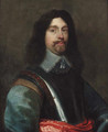 Portrait of a gentleman, half-length, in a cuirass, and grey jerkin - (after) William Dobson