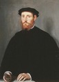 Portrait of a man, called Jacobus Scharon - (after) Willem Adriaensz Key