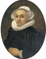 Portrait of a lady, half-length, in a white ruff and cap - (after) Willem Drost