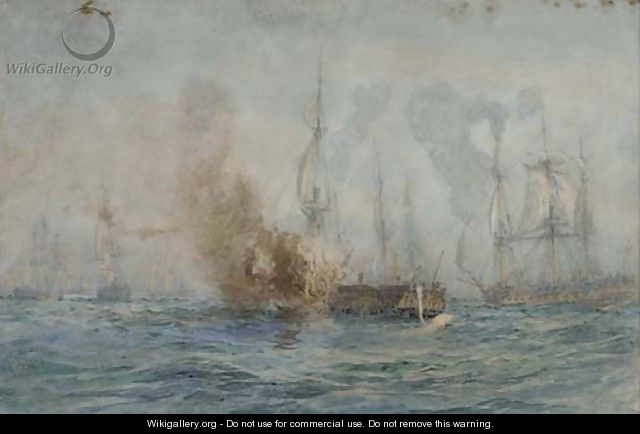 In the melee of battle - (after) William Lionel Wyllie