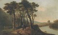 An Italianate landscape with figures by a river - (after) William Hodges
