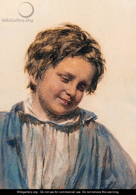 Study of a boy - (after) William Henry Hunt
