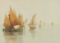Fishing craft on the Lagoon, Venice - Clara Montalba