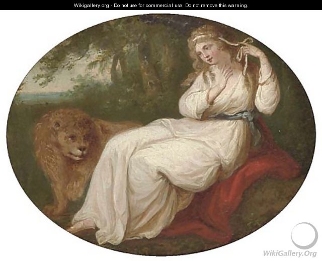 Una and the lion - (after) Kauffmann, Angelica