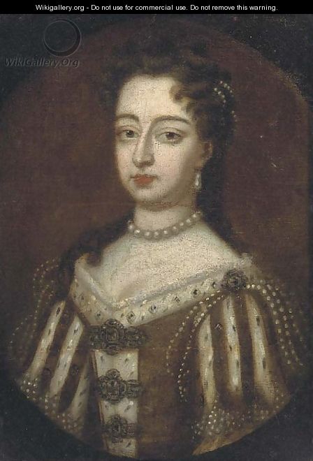Portrait of Queen Mary II (1662-1694) - (after) William Wissing Or Wissmig