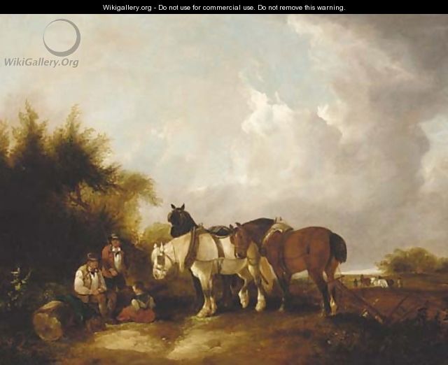 The plough team - (after) William Joseph Shayer