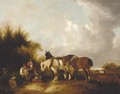 The plough team - (after) William Joseph Shayer