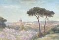 A view of Rome through the trees - English School