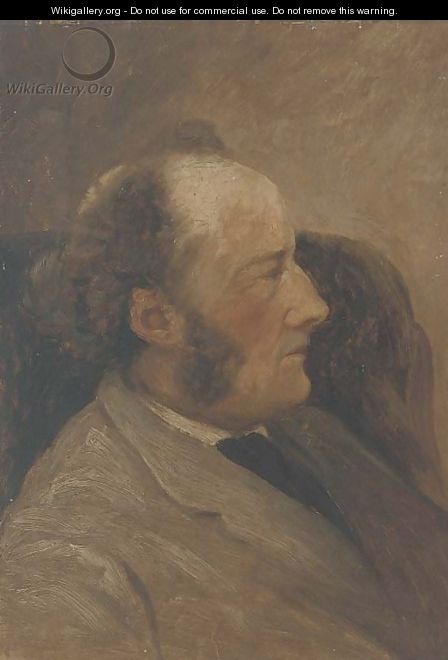 Portrait of a Sir John Everett Millais, P.R.A. (1829-1896) - English School