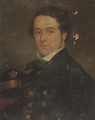 Portrait of a Naval officer, bust-length - English School