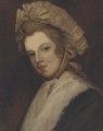 Portrait of a lady, bust-length, in a bonnet - English School