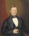 Portrait of a gentleman, half-length, in evening dress - English School