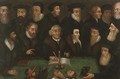 A group of protestant divines identified as Luther - English School