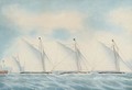 The Ocean Match with the yachts Red Rover, Wanderer and Kiama, 27th August, 1878 - English School