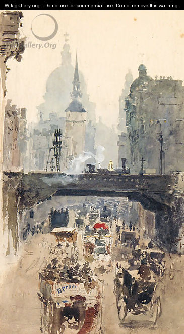 St Pauls from Ludgate Hill - English School