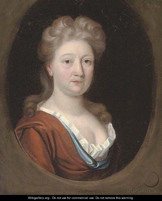Portrait of a lady, traditionally identified as Queen Mary II (1662-1694) - English School