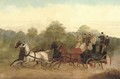 A coach and four at full speed - English School