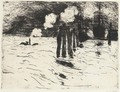 Hamburg, Schiff im Dock - Emil Nolde