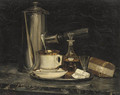 Still Life Of A Decanter - Emile Stahl