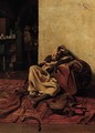 A sleeping Arab musician - Emile Claus