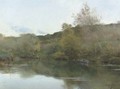 A Tranquil River Landscape - Emilio Sanchez-Perrier