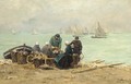 Fisherfolk at Isigny - Emile-Louis Vernier
